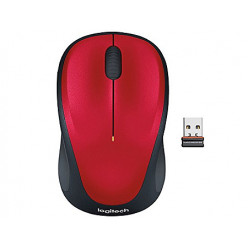 Беспроводная оптическая мышь Logitech M235, красная/черная, наноприемник, розничная продажа
